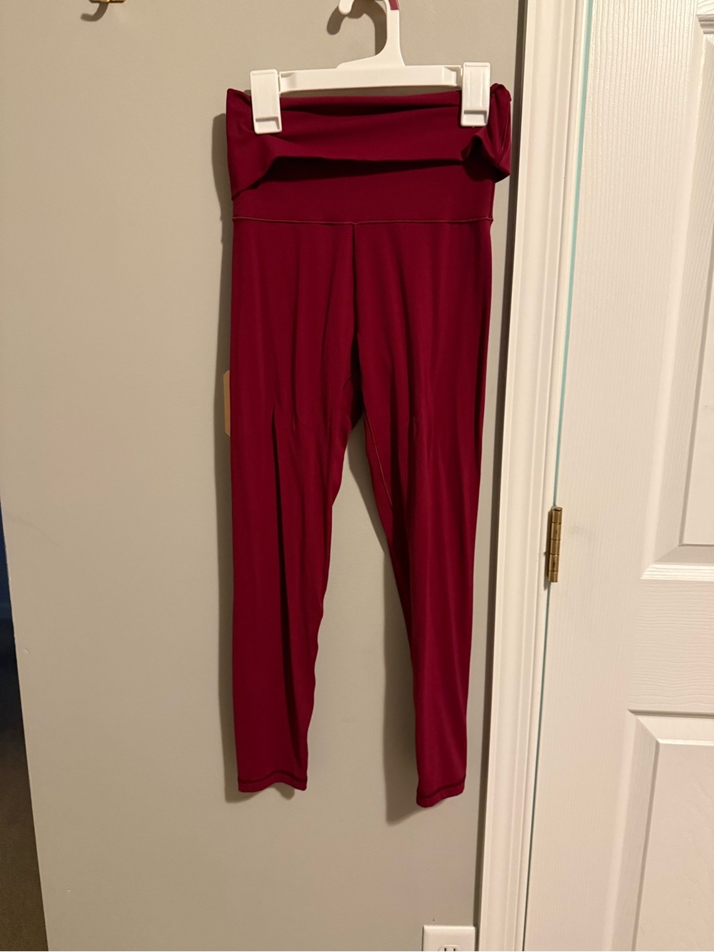 Aerie high-Waist Foldover Leggings - Burgundy